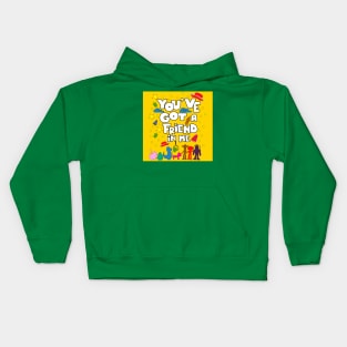 friend in color Kids Hoodie